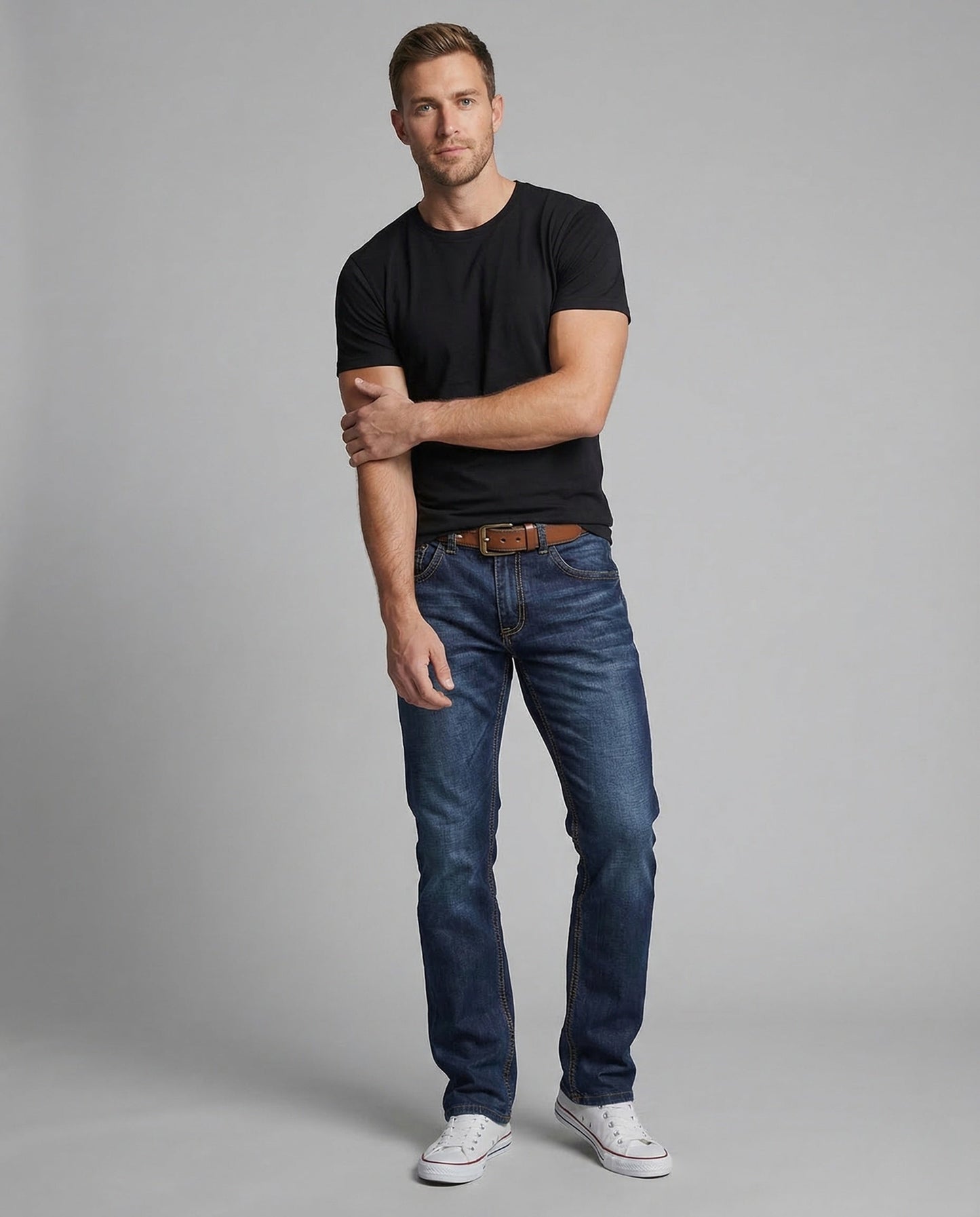Jeans Uomo Five Pocket con Vita Elastico Confortevole - Brentozzi