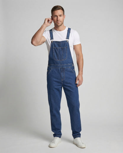 Jeans Uomo Salopette Bretelle Regolabili - Brentozzi