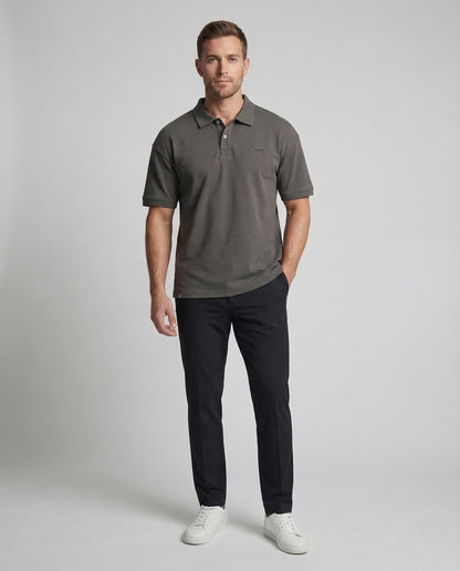 Polo Uomo Oversize in Misto Cotone - Brentozzi