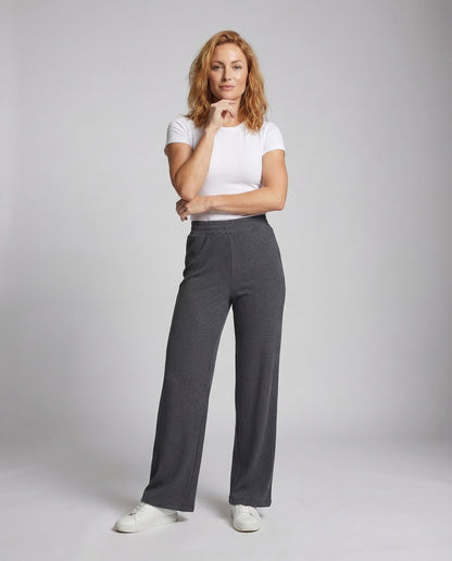 Pantaloni Donna Maglia Righe Vita Alta - Brentozzi