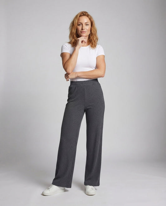 Pantaloni Donna Maglia Righe Vita Alta - Brentozzi