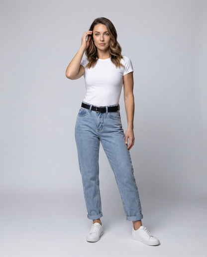 Jeans Mom Donna Vita Alta Regular Fit - Brentozzi