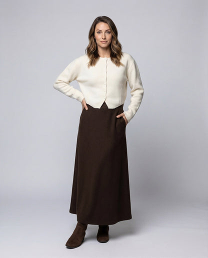 Cardigan Corto Donna in Maglia Manica a Sbuffo - Brentozzi