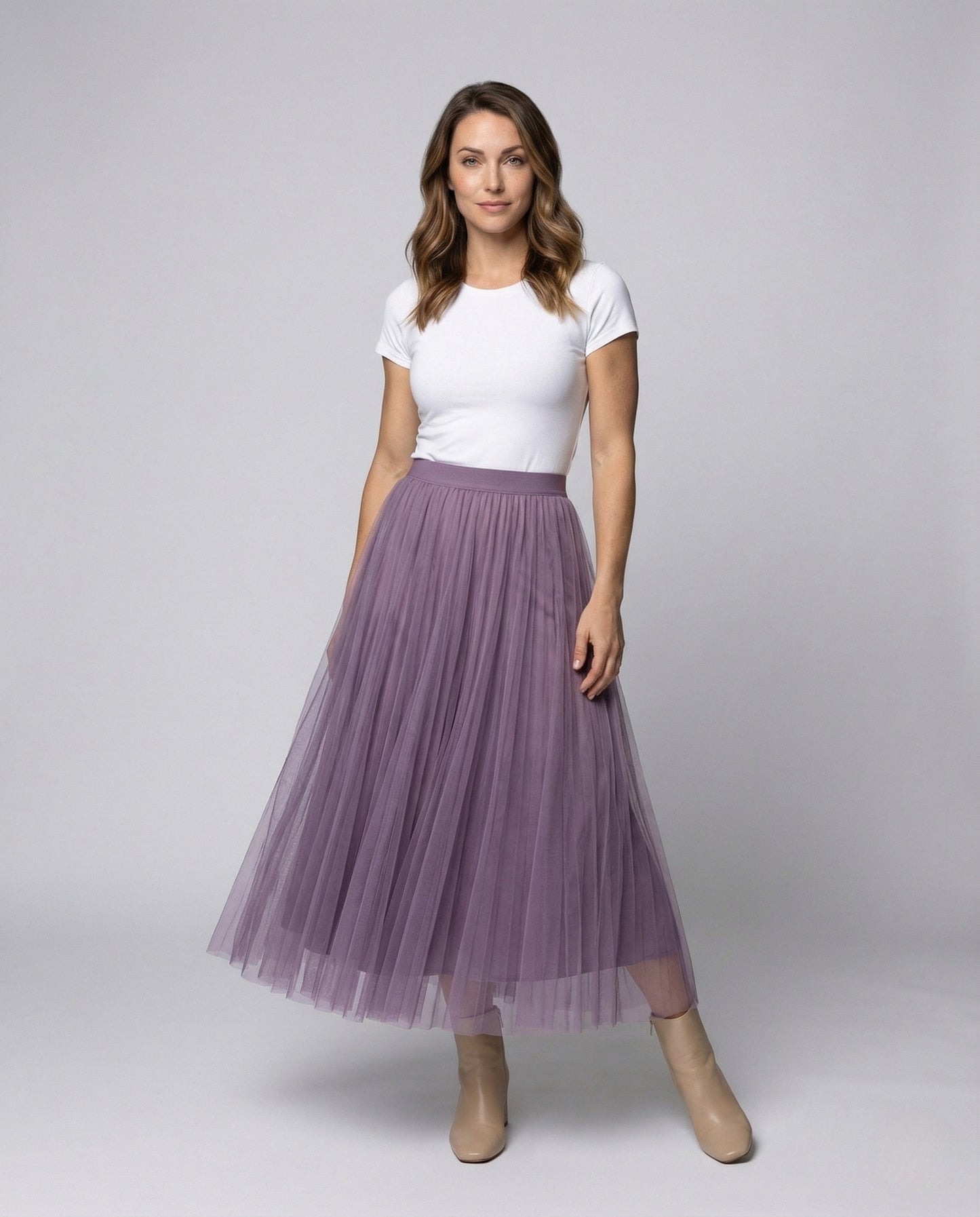 Gonna Maxi Donna in Tulle Plissettata - Brentozzi