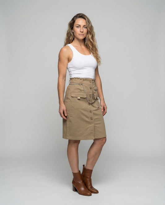 Gonna Donna Sagomata con Tasche Cargo - Brentozzi