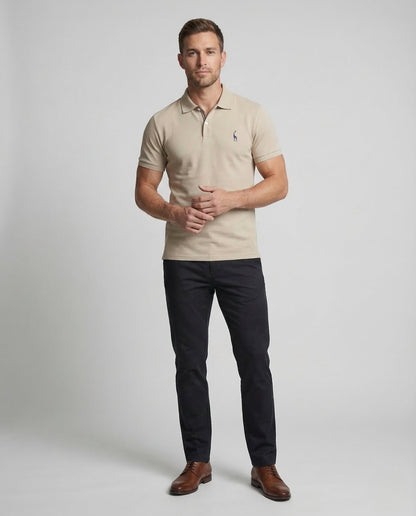 Polo Uomo Piqué Manica Corta con Ricamo - Brentozzi
