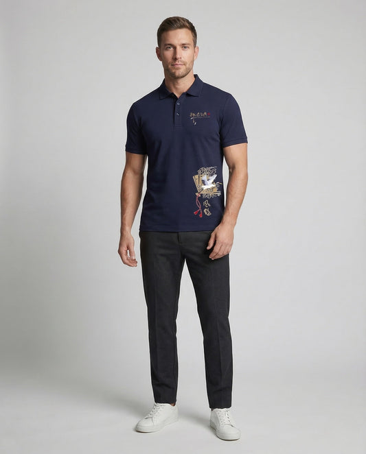 Polo Uomo Cotone Stampata Regular Fit - Brentozzi