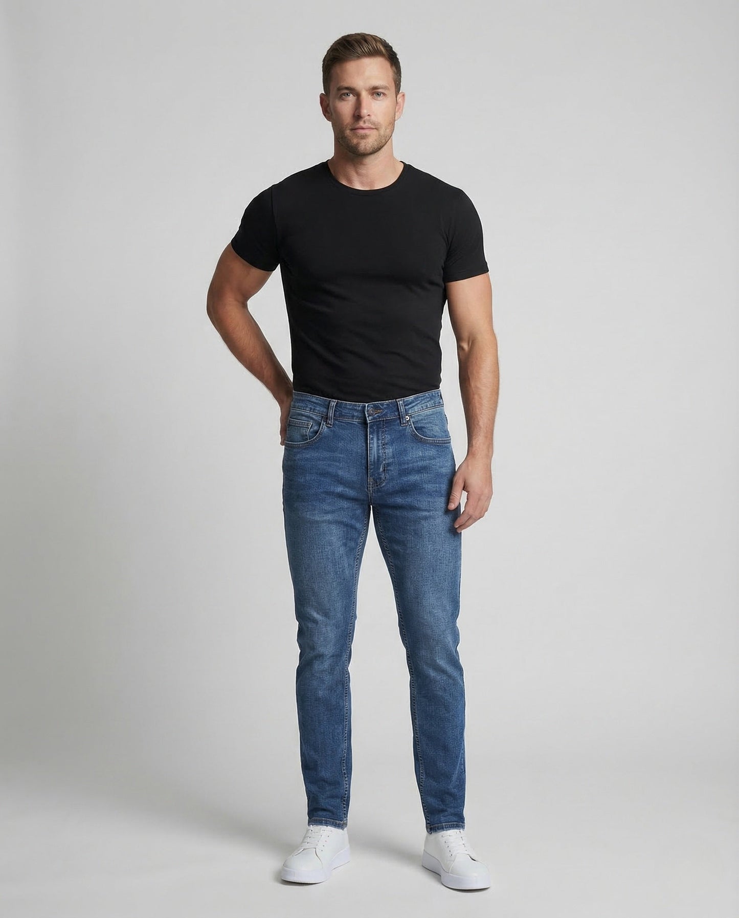 Jeans Uomo Slim Taglio Dritto - Brentozzi