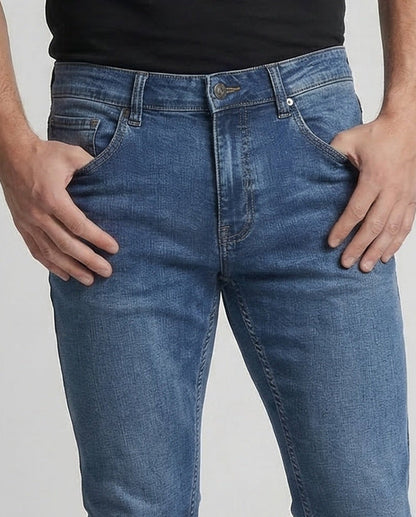 Jeans Uomo Slim Taglio Dritto