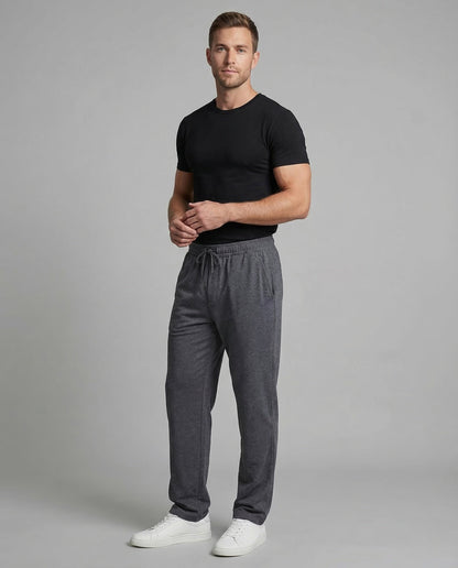Pantaloni Uomo Tempo Libero Vita Elastica Taglio Largo - Brentozzi