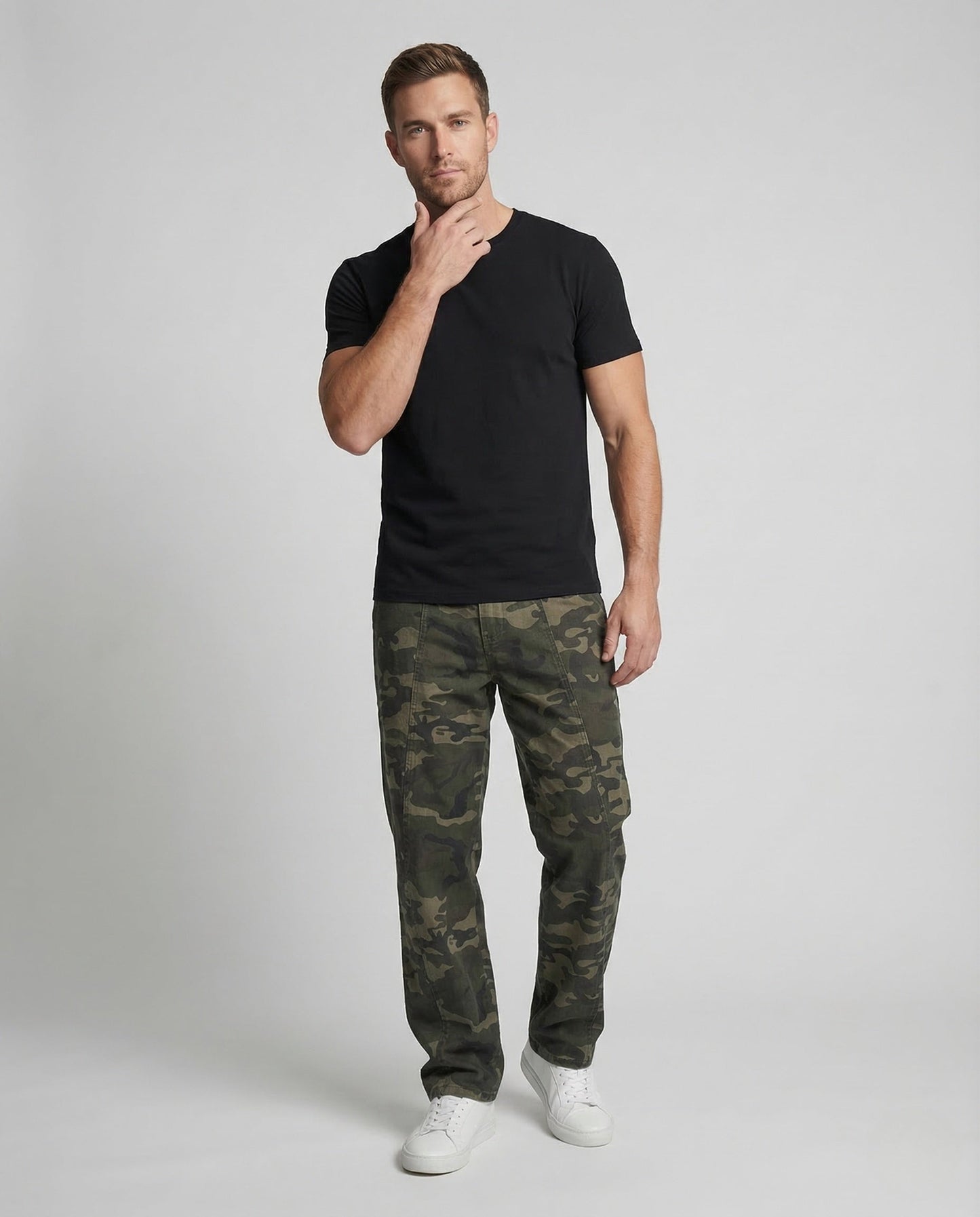 Pantaloni Cargo Unisex Tessuto Tecnico Vestibilità Dritta - Brentozzi