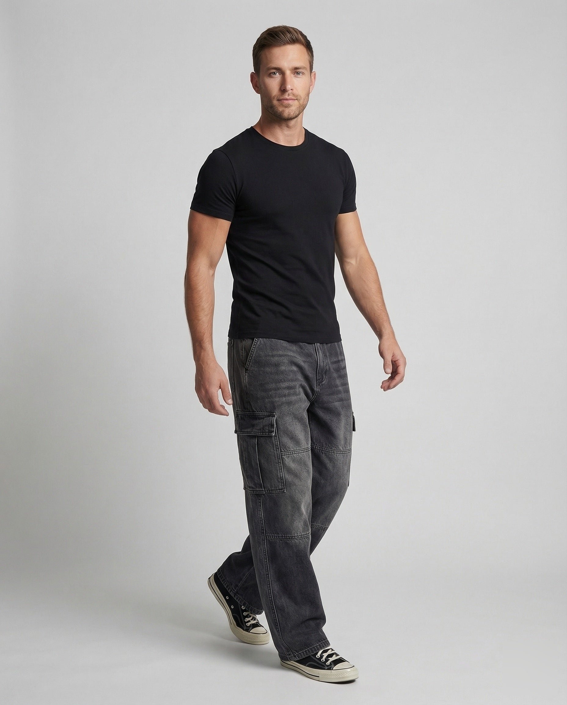 Jeans Cargo Unisex Vestibilità Ampia - Brentozzi