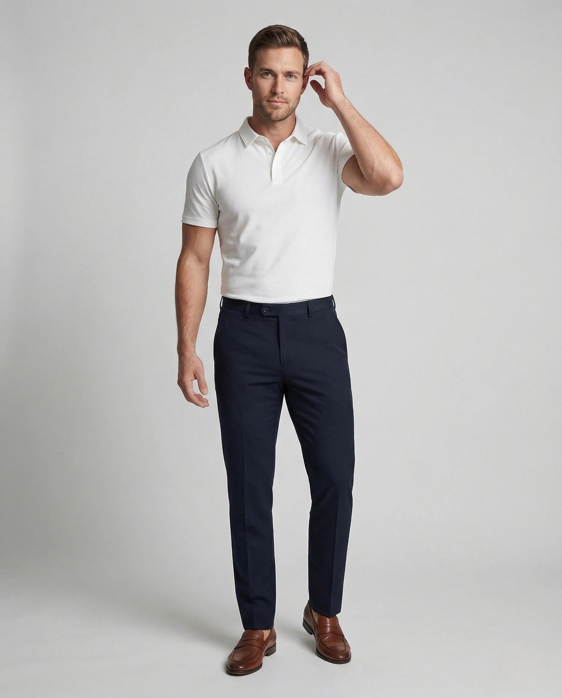 Polo Uomo Cotone Mercerizzato Slim Fit - Brentozzi