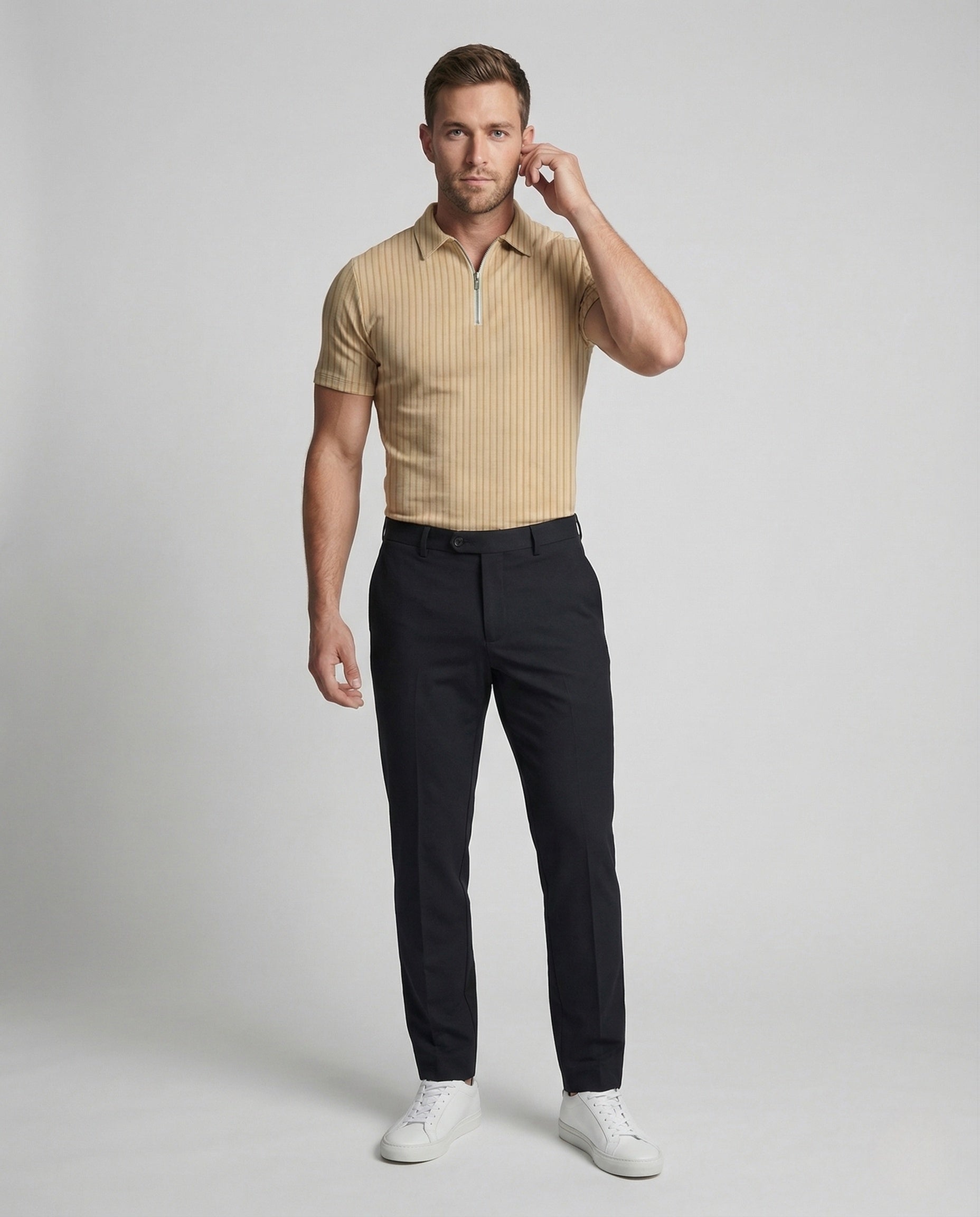 Polo Uomo Collo Alto con Zip - Brentozzi