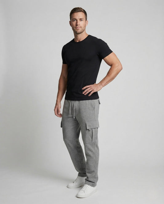 Pantaloni Cargo Uomo Jogging Vita Elastica - Brentozzi