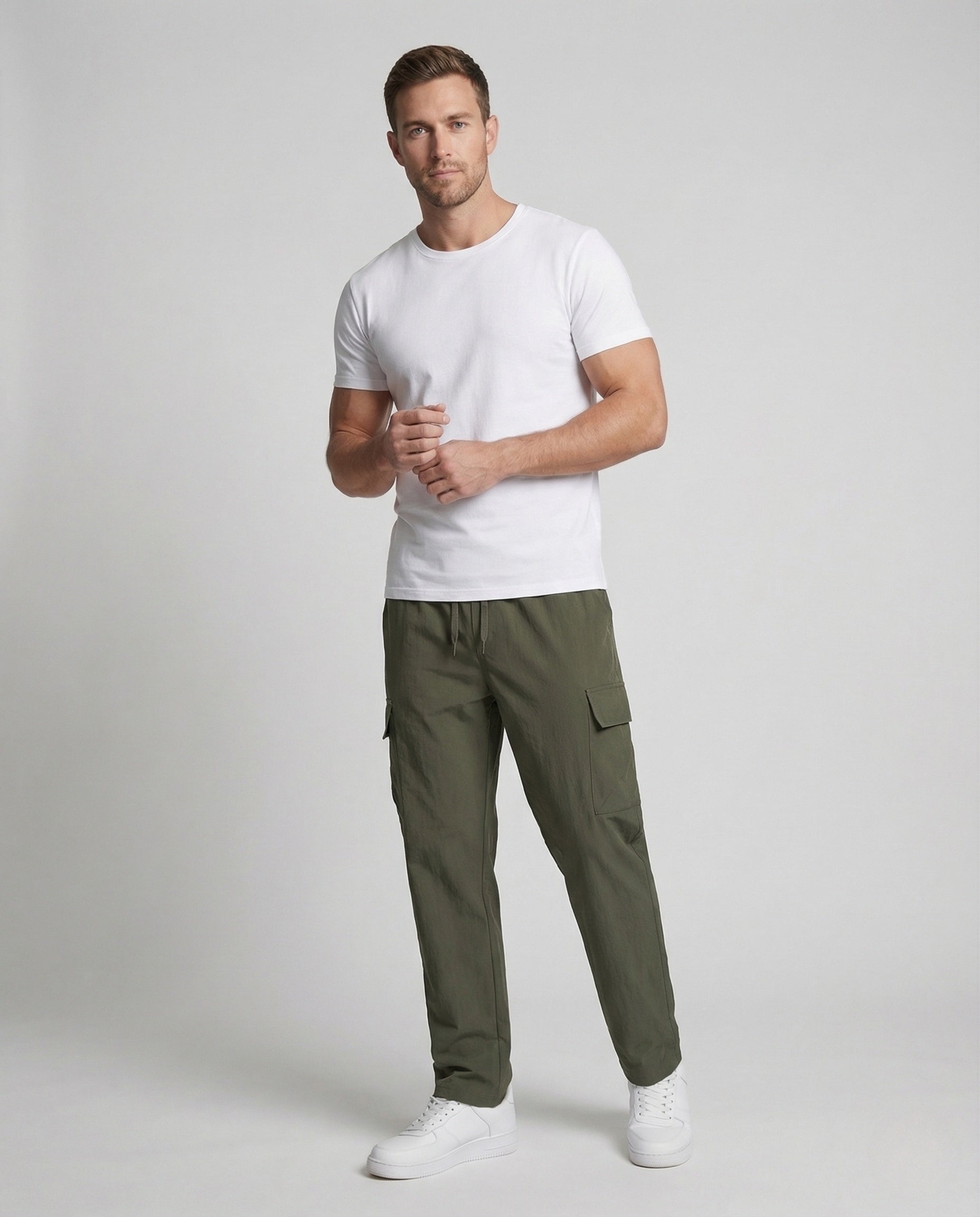 Pantaloni Cargo Uomo in Tessuto Stretch Traspirante - Brentozzi