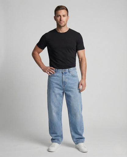 Jeans Uomo Dritti Vestibilità Ampia - Brentozzi
