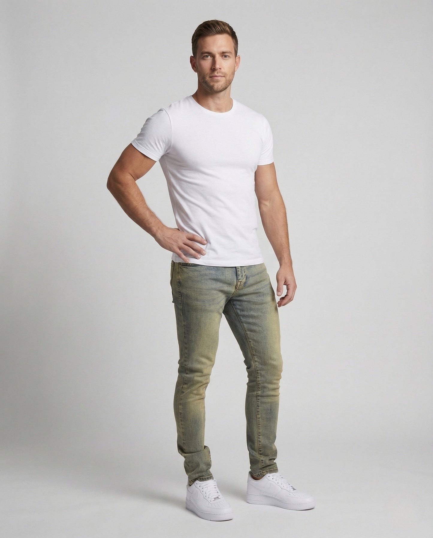 Jeans Uomo Slim Taglio Conico - Brentozzi