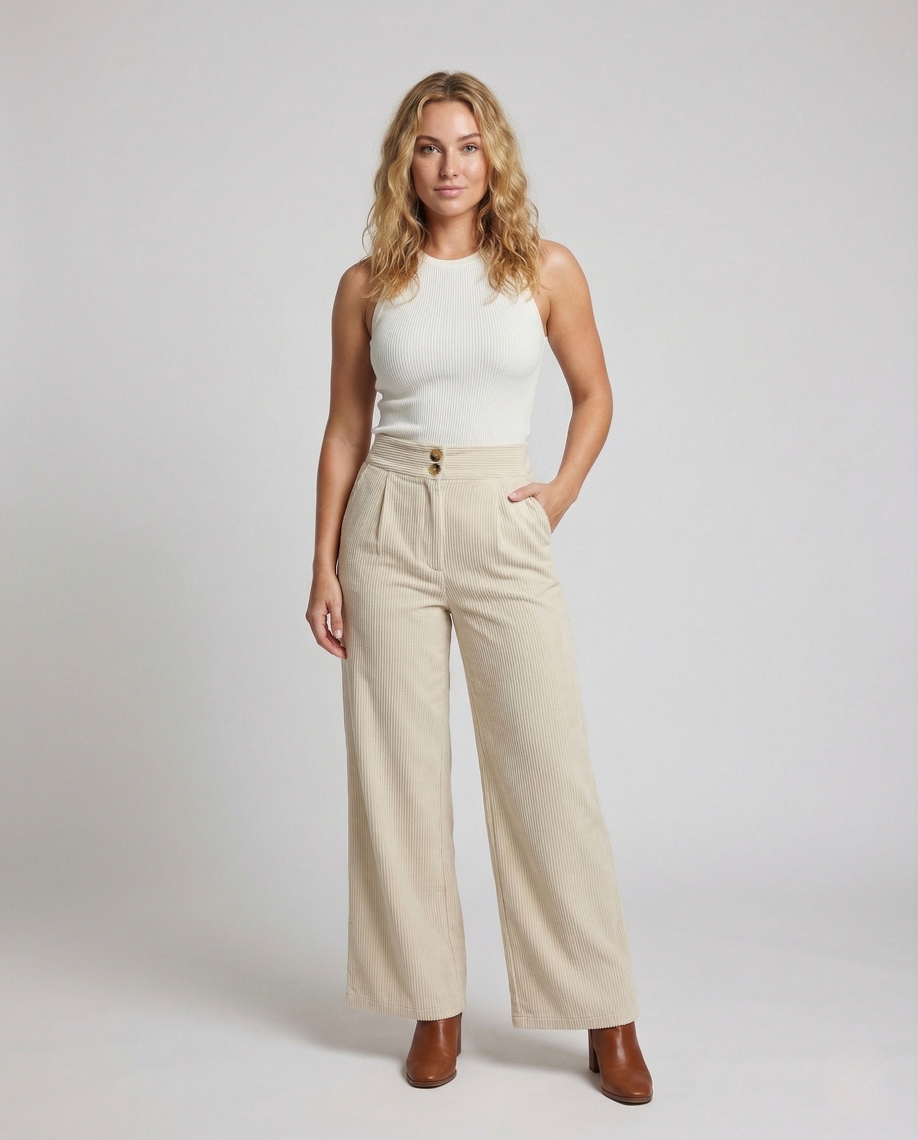 Culotte Donna Costina Bottoni Frontali - Brentozzi