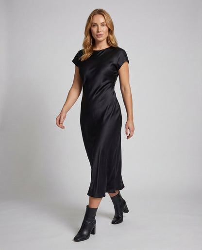 Abito Maxi Donna in Satin Linea A - Brentozzi