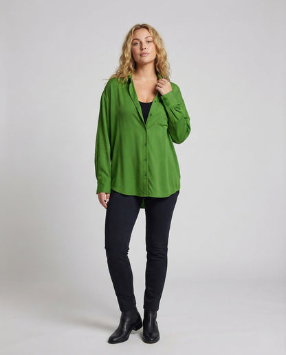 Blusa Donna in Tessuto Effetto Seta Vestibilità Ampia - Brentozzi