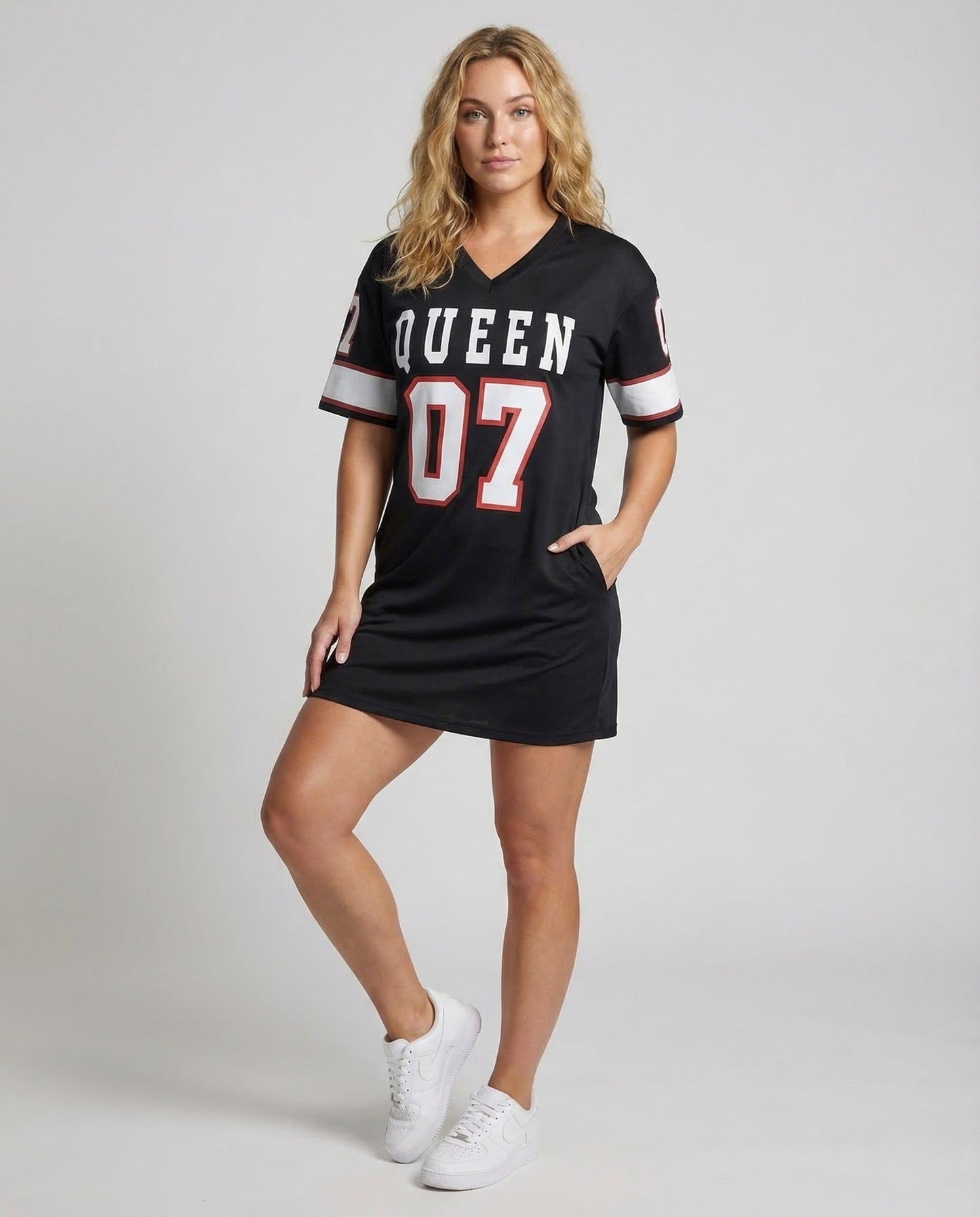 Abito Mini Donna Jersey Stampa Sportiva - Brentozzi