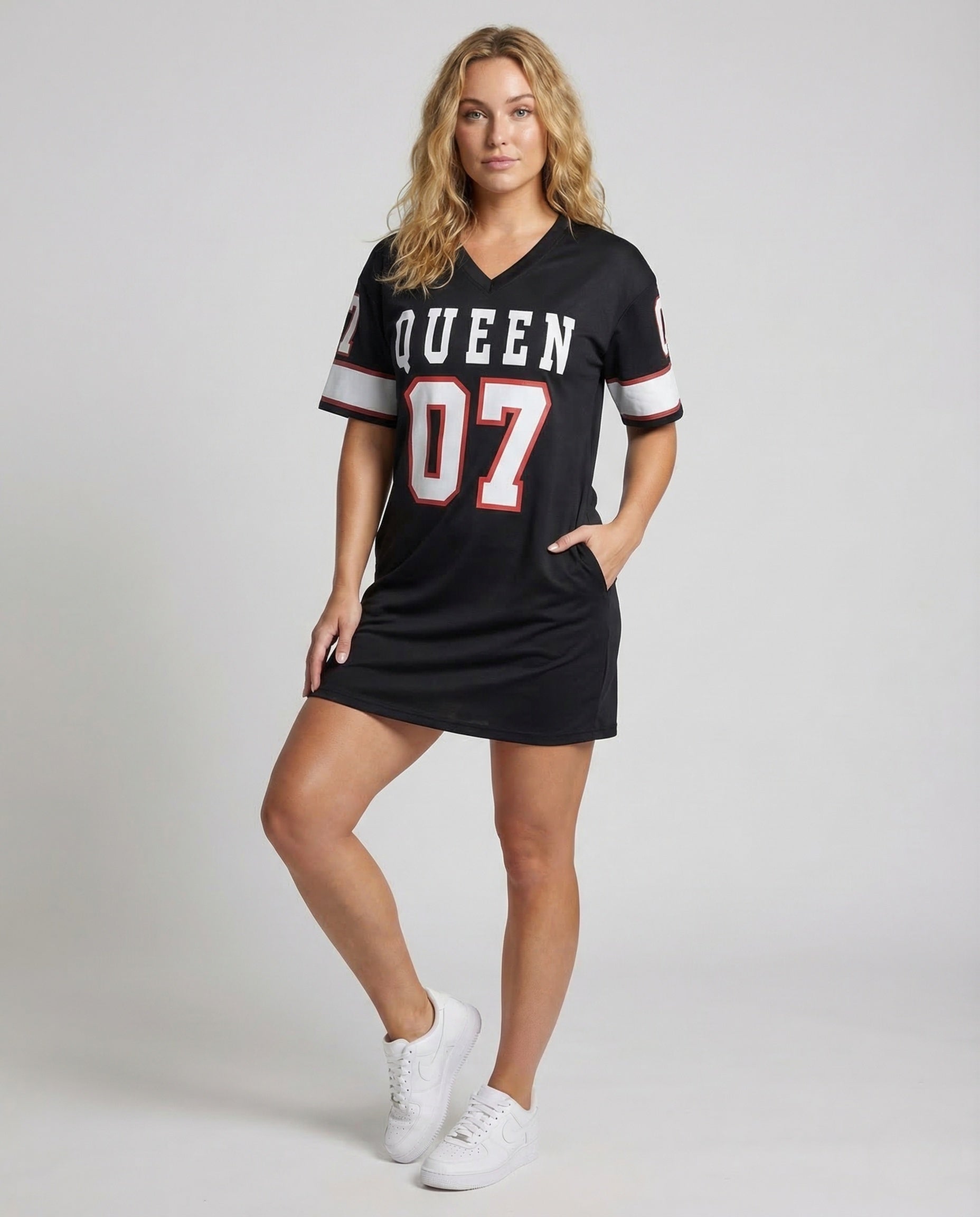 Abito Mini Donna Jersey Stampa Sportiva - Brentozzi