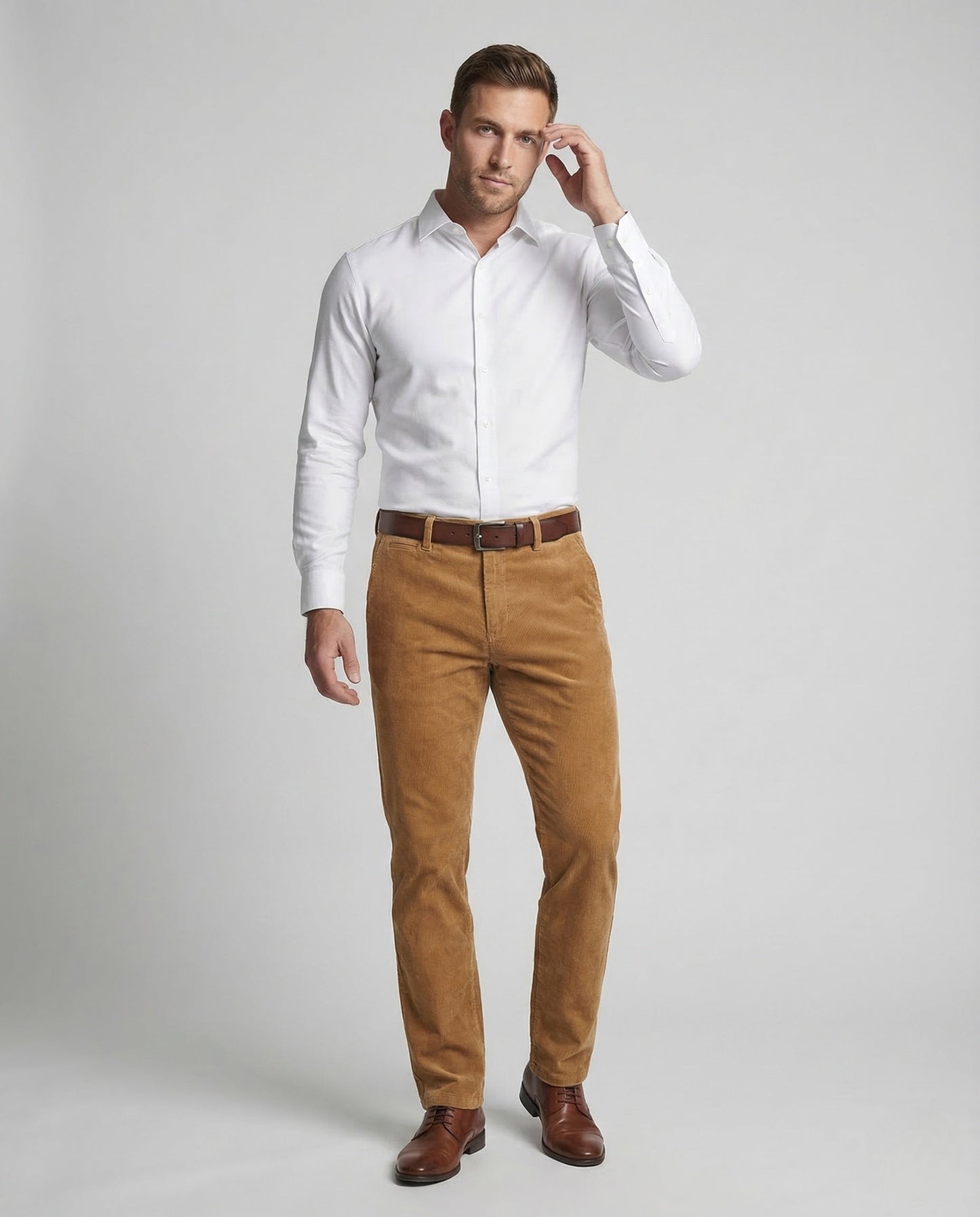 Pantaloni Uomo in Velluto a Coste Slim Dritti - Brentozzi
