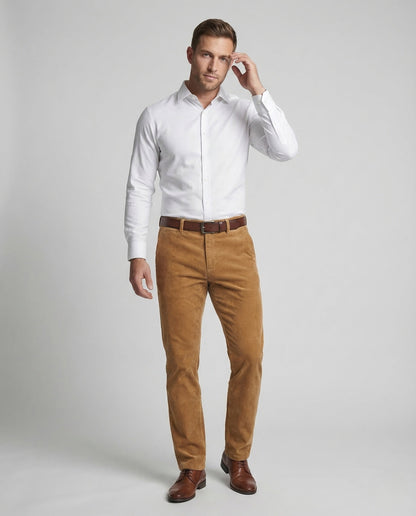 Pantaloni Uomo in Velluto a Coste Slim Dritti - Brentozzi