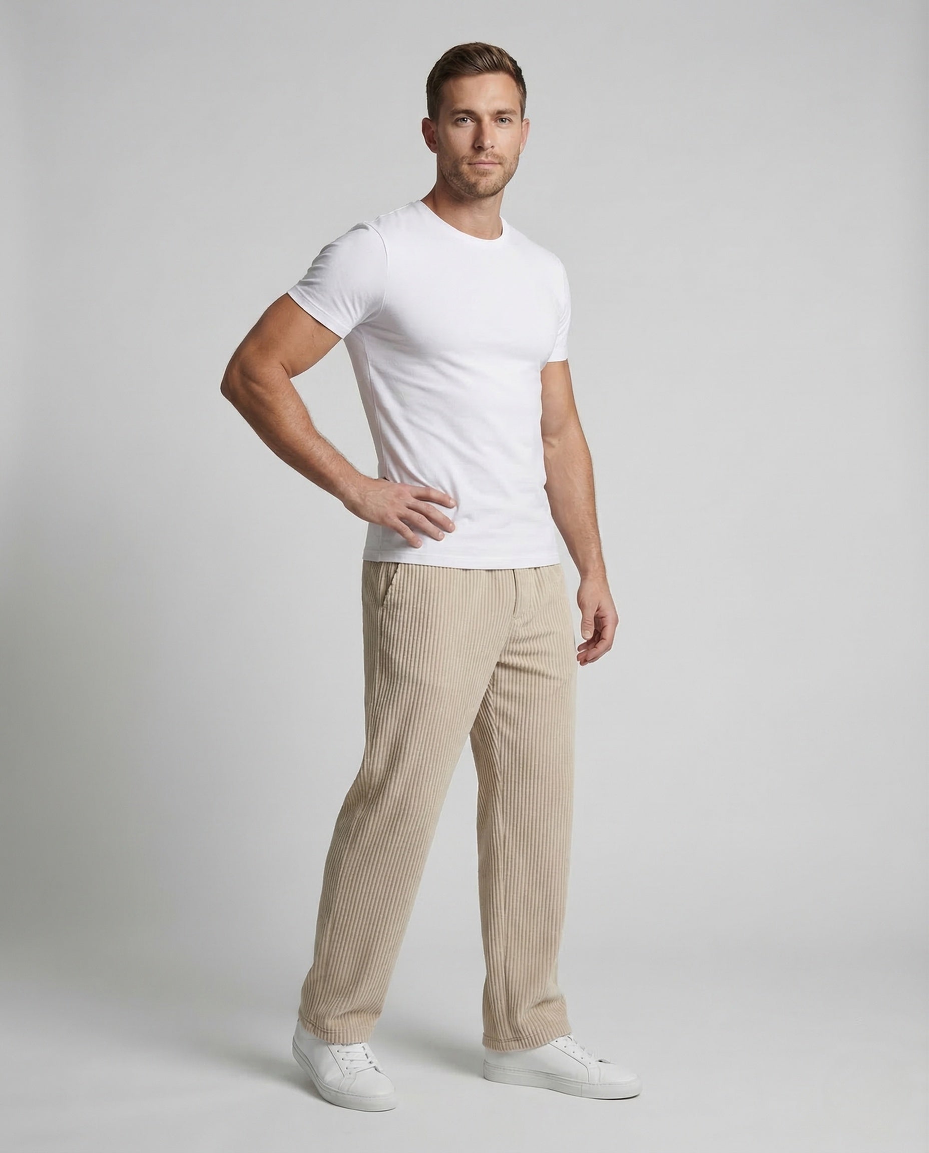 Pantaloni Unisex in Velluto con Coulisse e Fondo Regolabile - Brentozzi