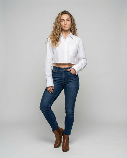 Camicia Donna Manica Corta Vestibilità Slim - Brentozzi