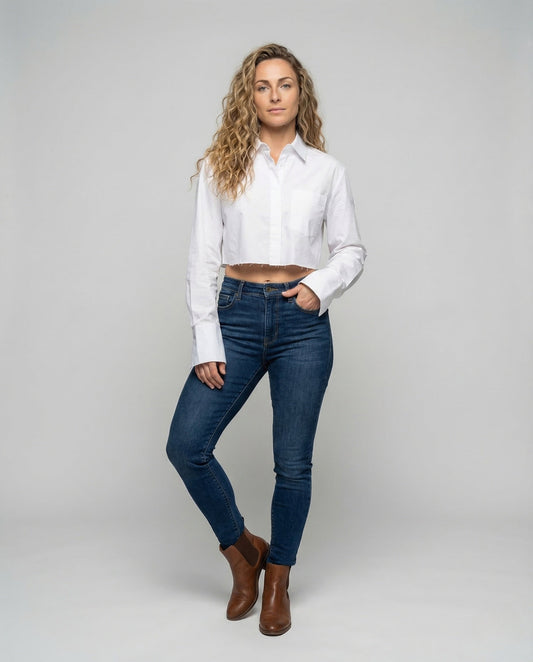 Camicia Donna Manica Corta Vestibilità Slim - Brentozzi