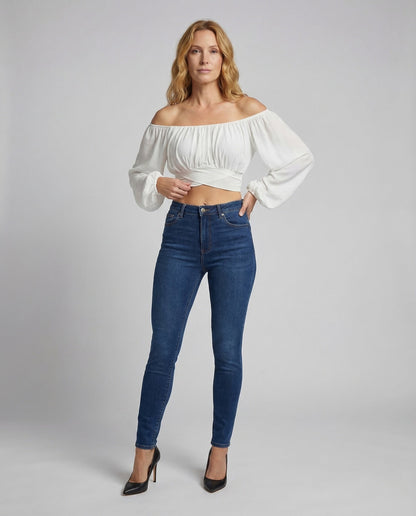 Crop Donna in Cotone Manica a Sbuffo - Brentozzi
