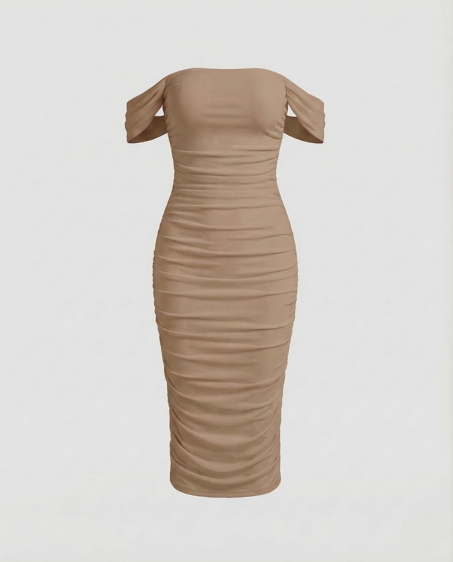 Abito Midi Donna Carmen con Ruches
