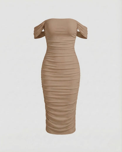 Abito Midi Donna Carmen con Ruches