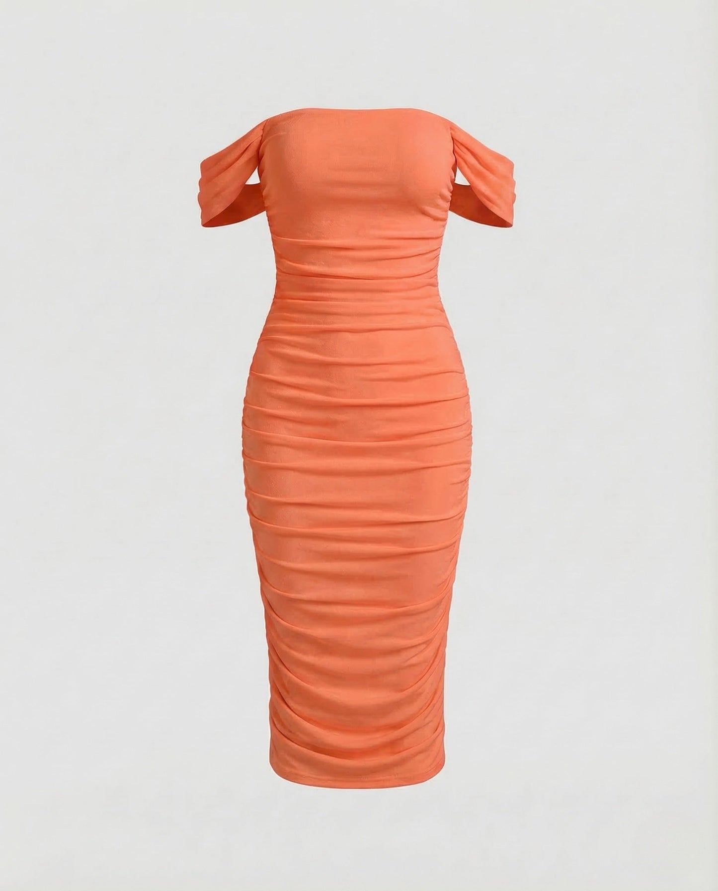 Abito Midi Donna Carmen con Ruches