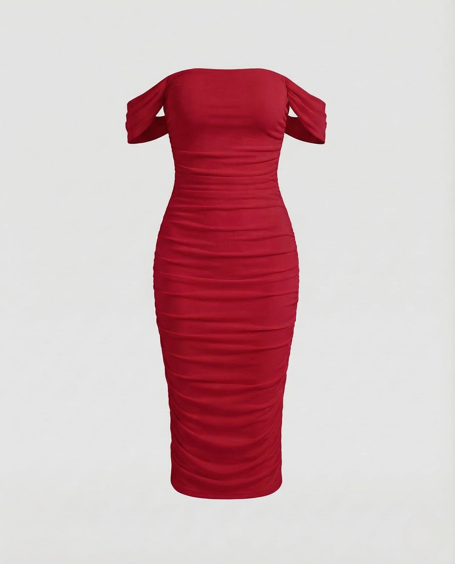 Abito Midi Donna Carmen con Ruches