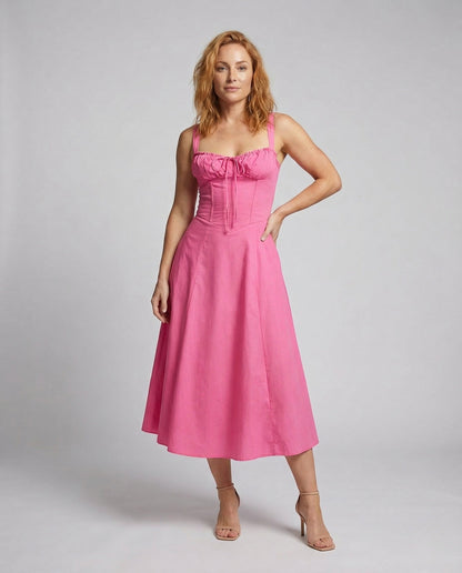 Abito Midi Donna Corsetto Linea A - Brentozzi