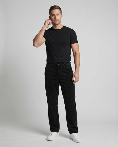 Pantaloni Chino Uomo in Velluto a Costine Taglio Dritto - Brentozzi