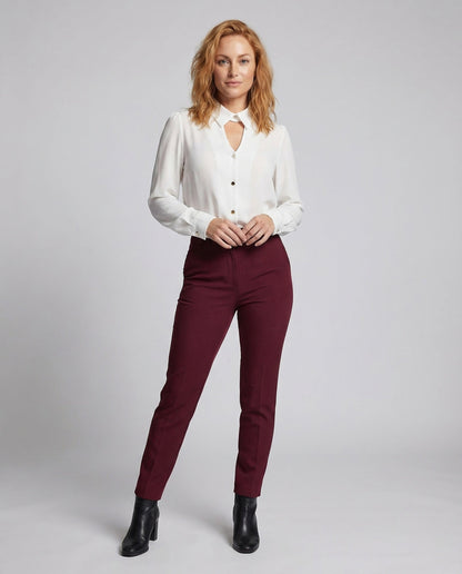 Camicia Donna in Satin Collo con Spacco Perlmutt - Brentozzi