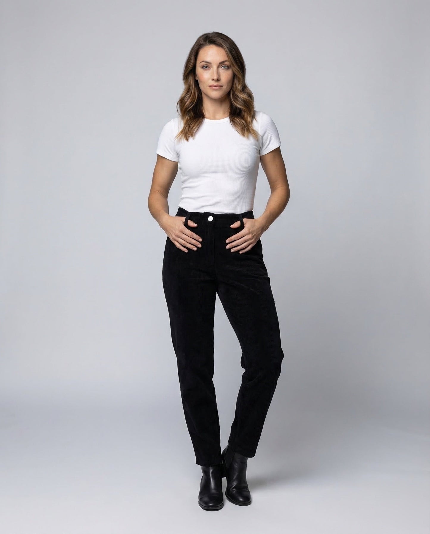 Pantaloni Donna in Corduroy con Fodera Termica Vita Elastica - Brentozzi