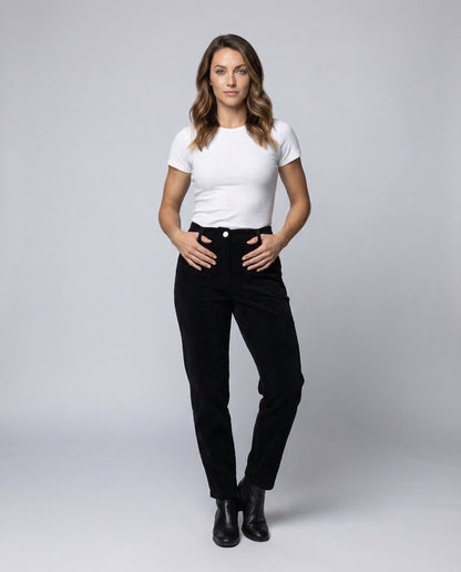 Pantaloni Donna in Corduroy con Fodera Termica Vita Elastica - Brentozzi