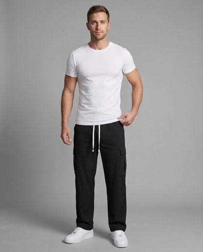 Pantaloni Cargo Uomo Cotone con Coulisse Relax - Brentozzi