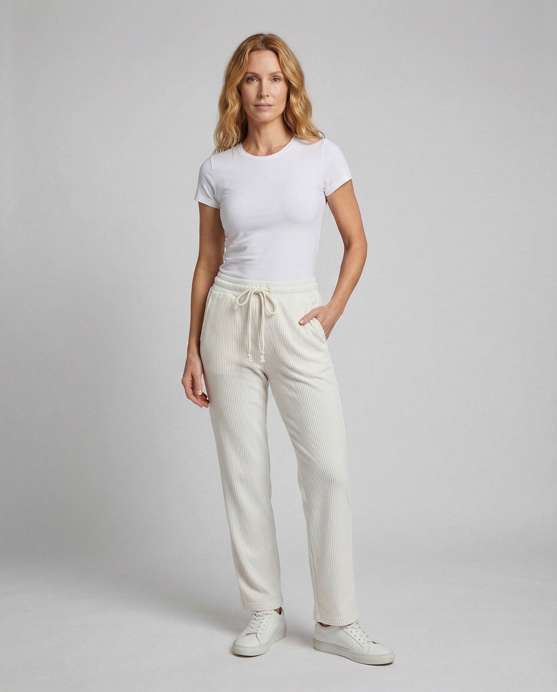 Pantaloni Termici Donna in Maglia Righe Comfort - Brentozzi