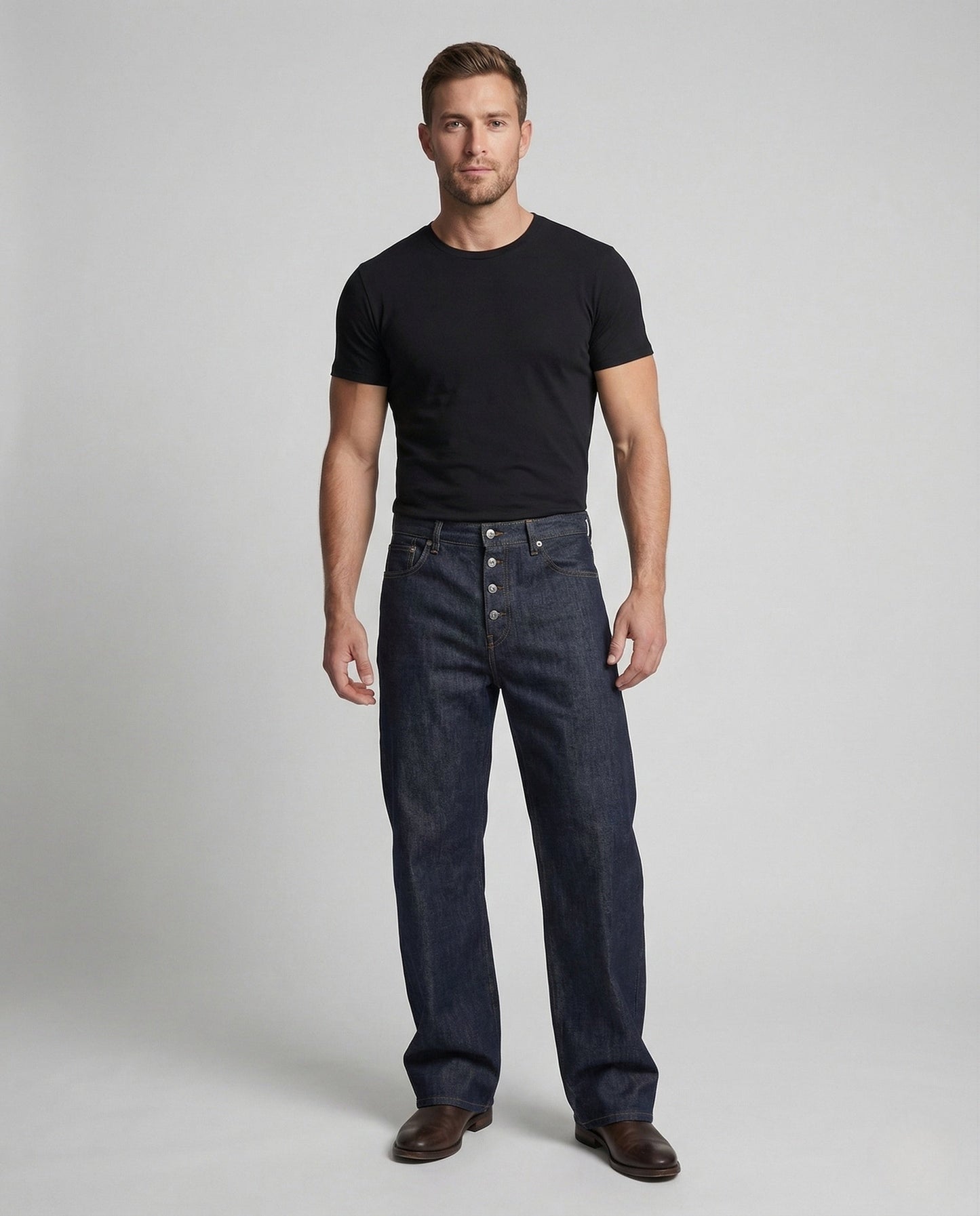 Pantaloni Lino Donna Vita Alta con Bottoni - Brentozzi
