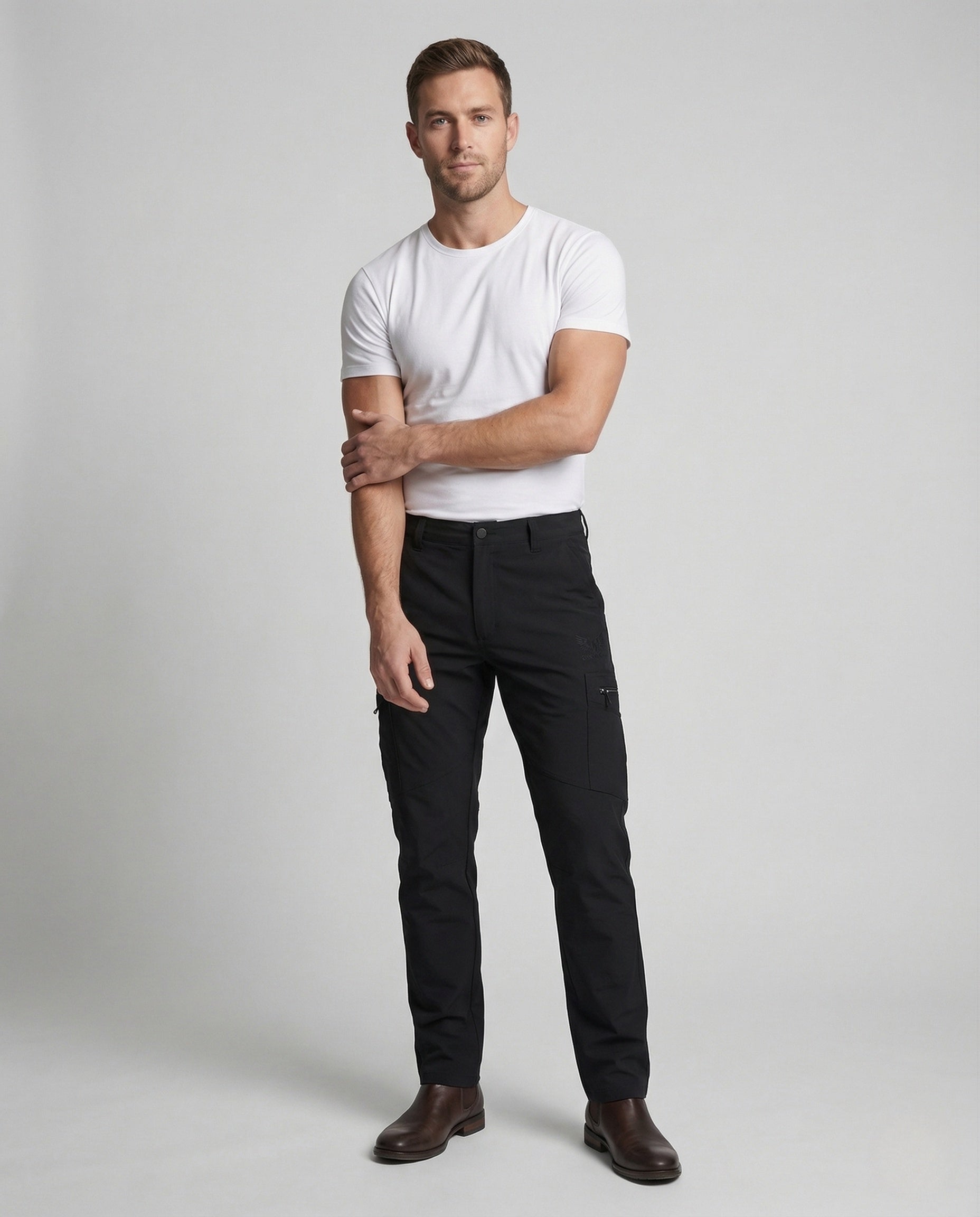 Pantaloni Cargo Uomo Robusti Taglio Dritto - Brentozzi