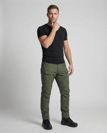Pantaloni Cargo Uomo Rinforzo Ginocchia Tattici - Brentozzi