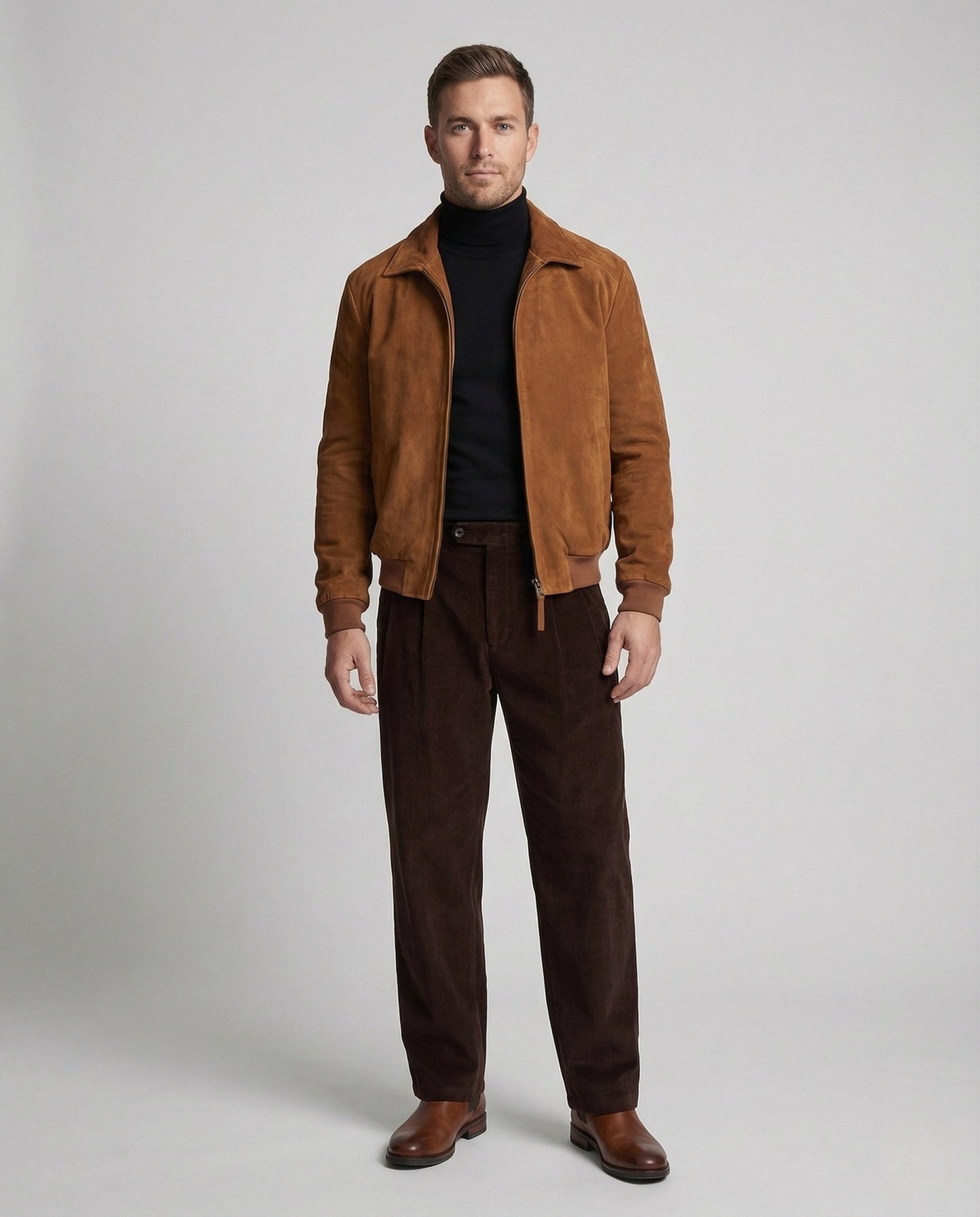 Giacca Bomber Uomo in Velluto Classica - Brentozzi