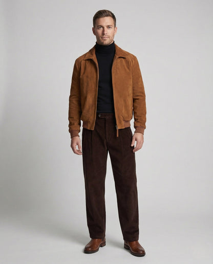 Giacca Bomber Uomo in Velluto Classica - Brentozzi