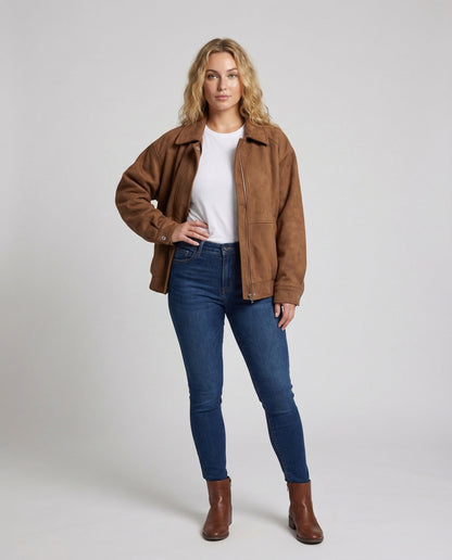 Giacca Velluto Donna con Revers - Brentozzi
